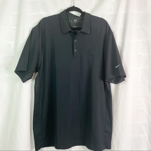 Nike Golf Black FitDry Polo Shirt Los Altos Golf Club XL - Picture 1 of 7